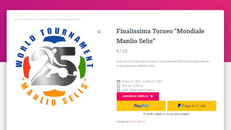 Ticket online per la Finalissima