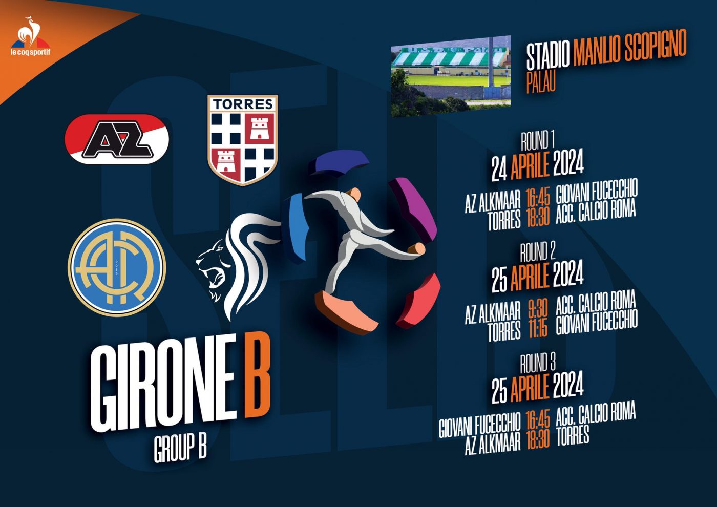 Girone B – Stadio Manlio Scopigno Palau